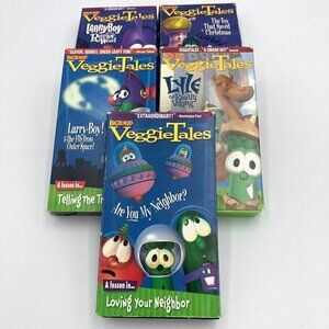 Veggie Tales Set of 5 VHS Tapes